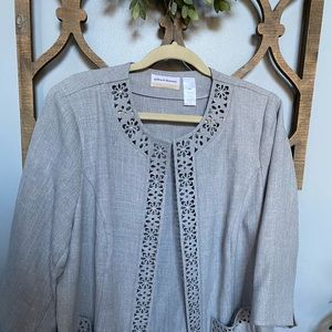 Alfred Dunner Lightweight Jacket with 3/4 sleeves